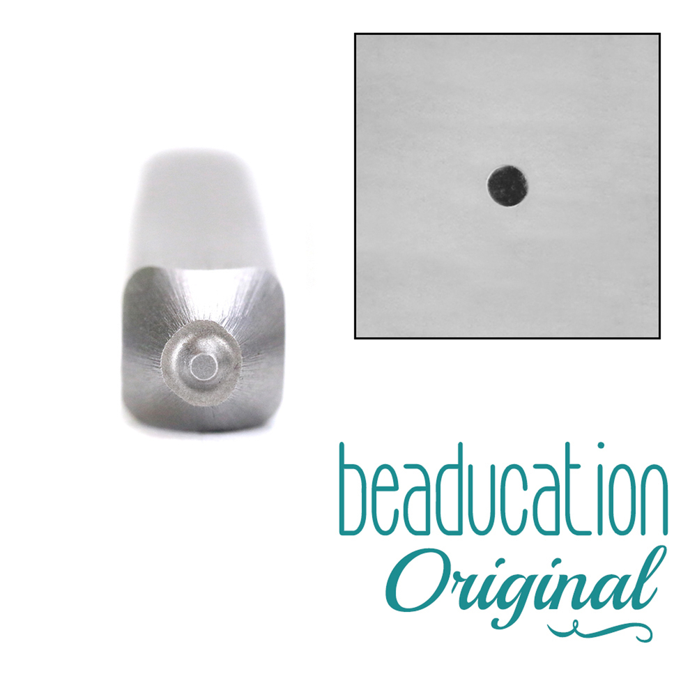 Metal Stamping Tools Solid Circle / Dot Design Stamp, 1.2mm - Beaducation Original